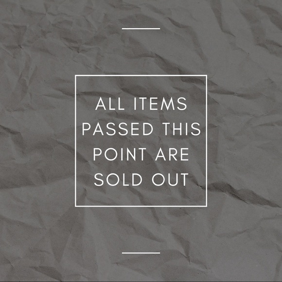 Sold out notice - Picture 1 of 1